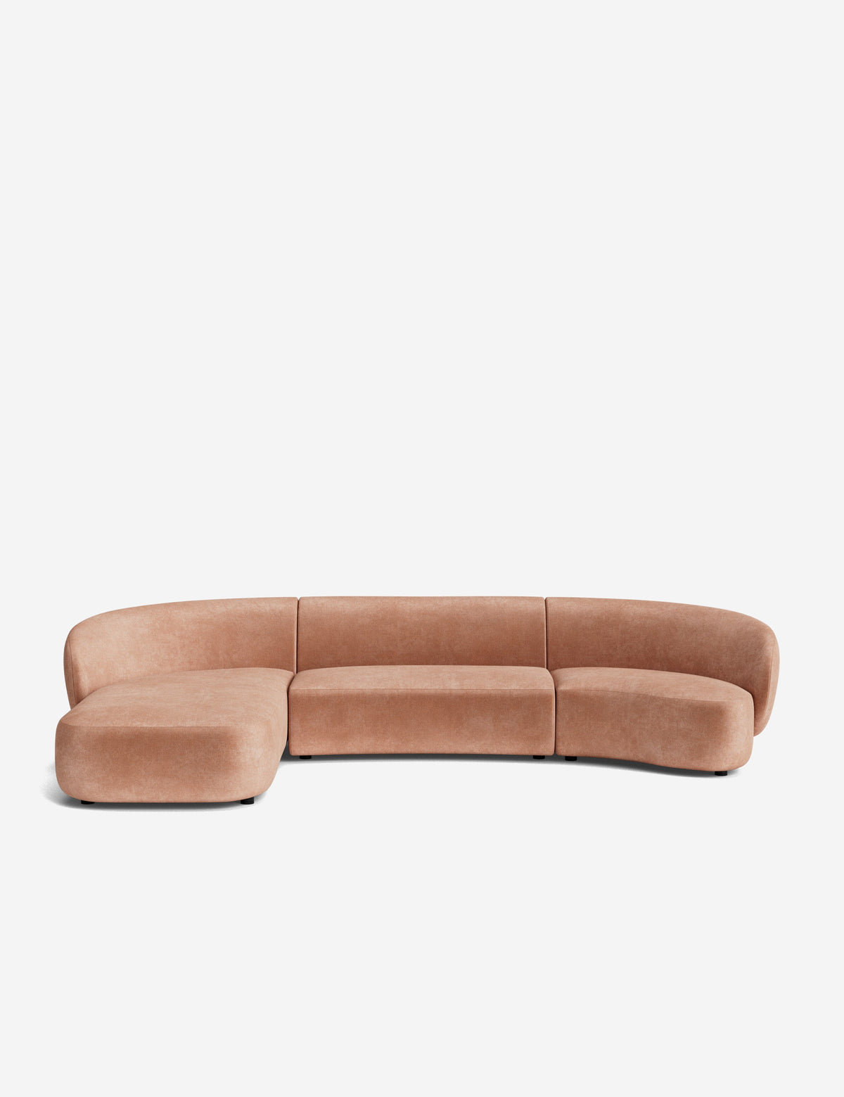 Claret Modular Chaise Sectional Sofa