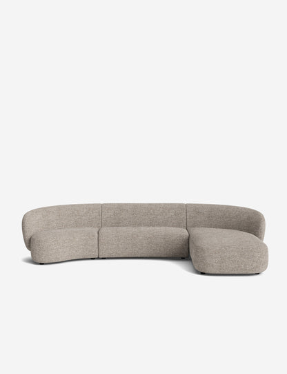 Claret Modular Chaise Sectional Sofa