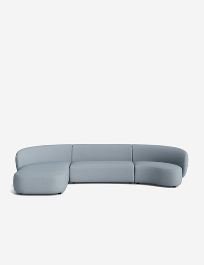 Claret Modular Chaise Sectional Sofa