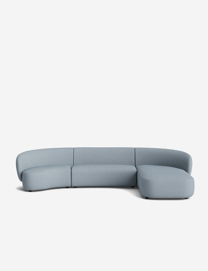 Claret Modular Chaise Sectional Sofa