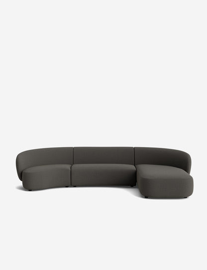 Claret Modular Chaise Sectional Sofa