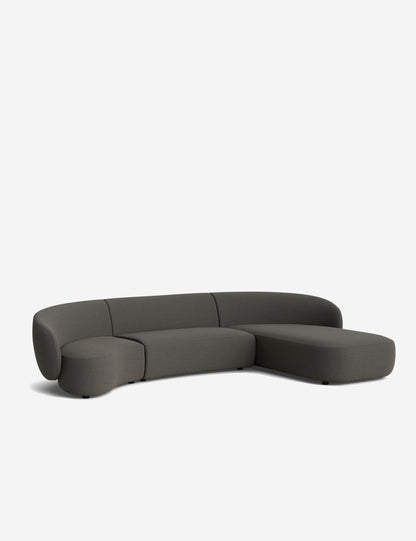 Claret Modular Chaise Sectional Sofa