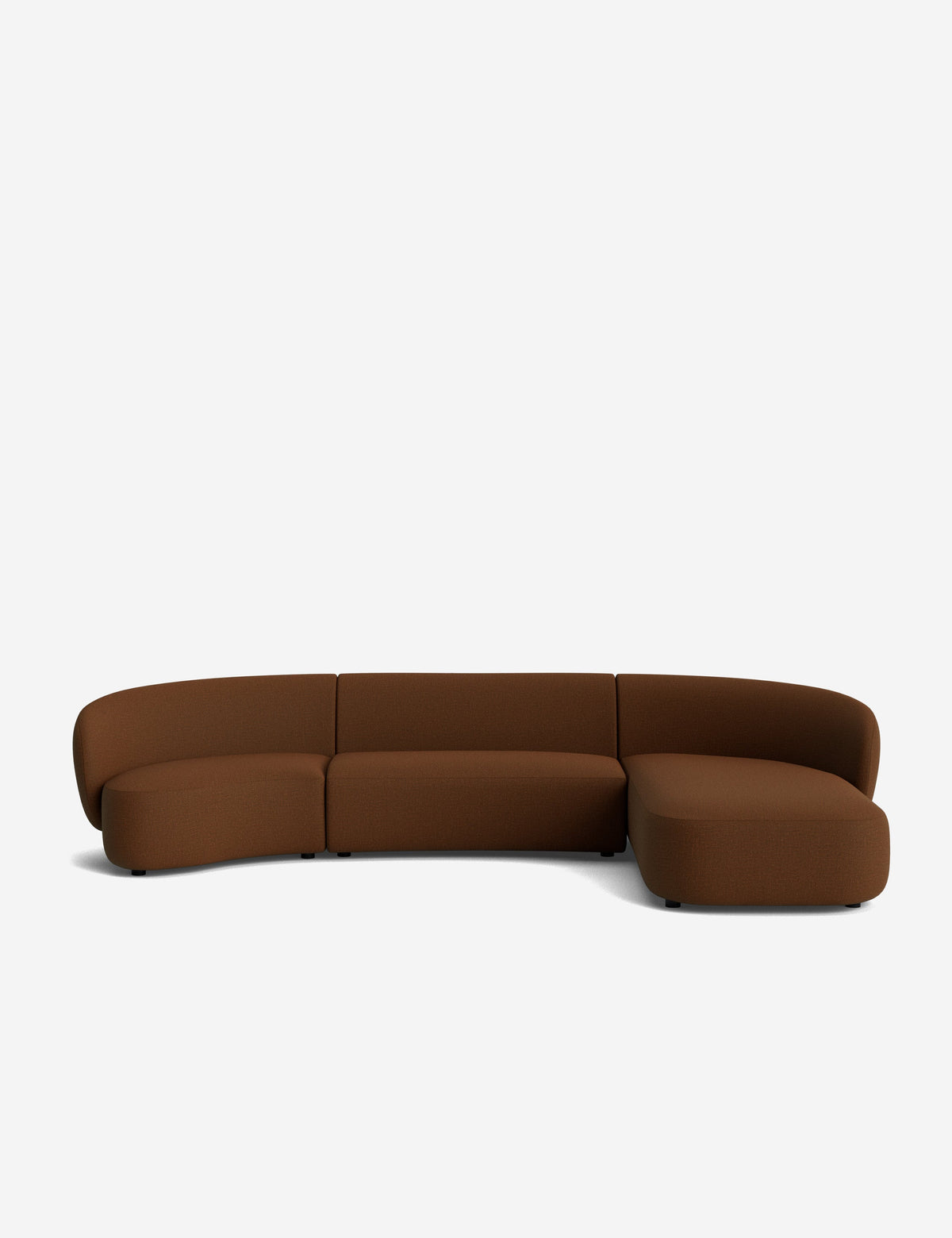 Claret Modular Chaise Sectional Sofa