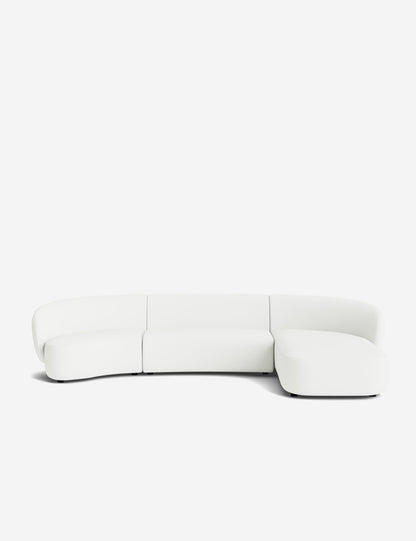 Claret Modular Chaise Sectional Sofa