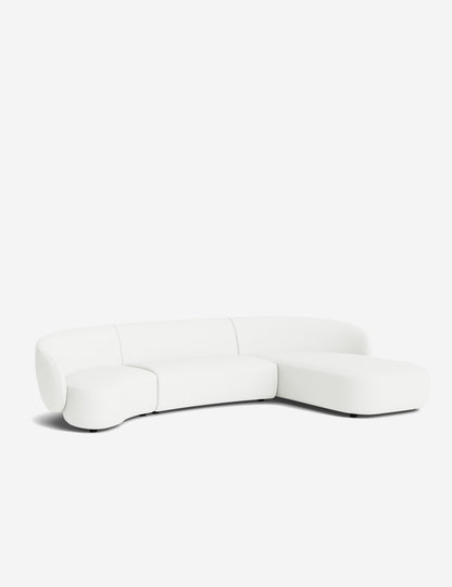 Claret Modular Chaise Sectional Sofa