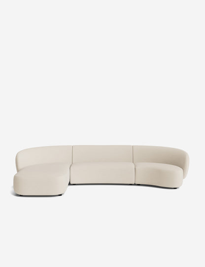 Claret Modular Chaise Sectional Sofa