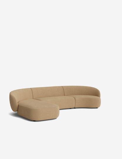 Claret Modular Chaise Sectional Sofa