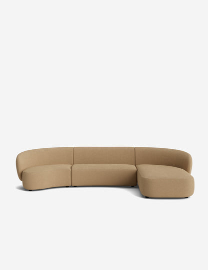 Claret Modular Chaise Sectional Sofa