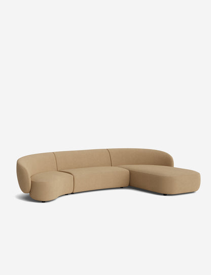 Claret Modular Chaise Sectional Sofa