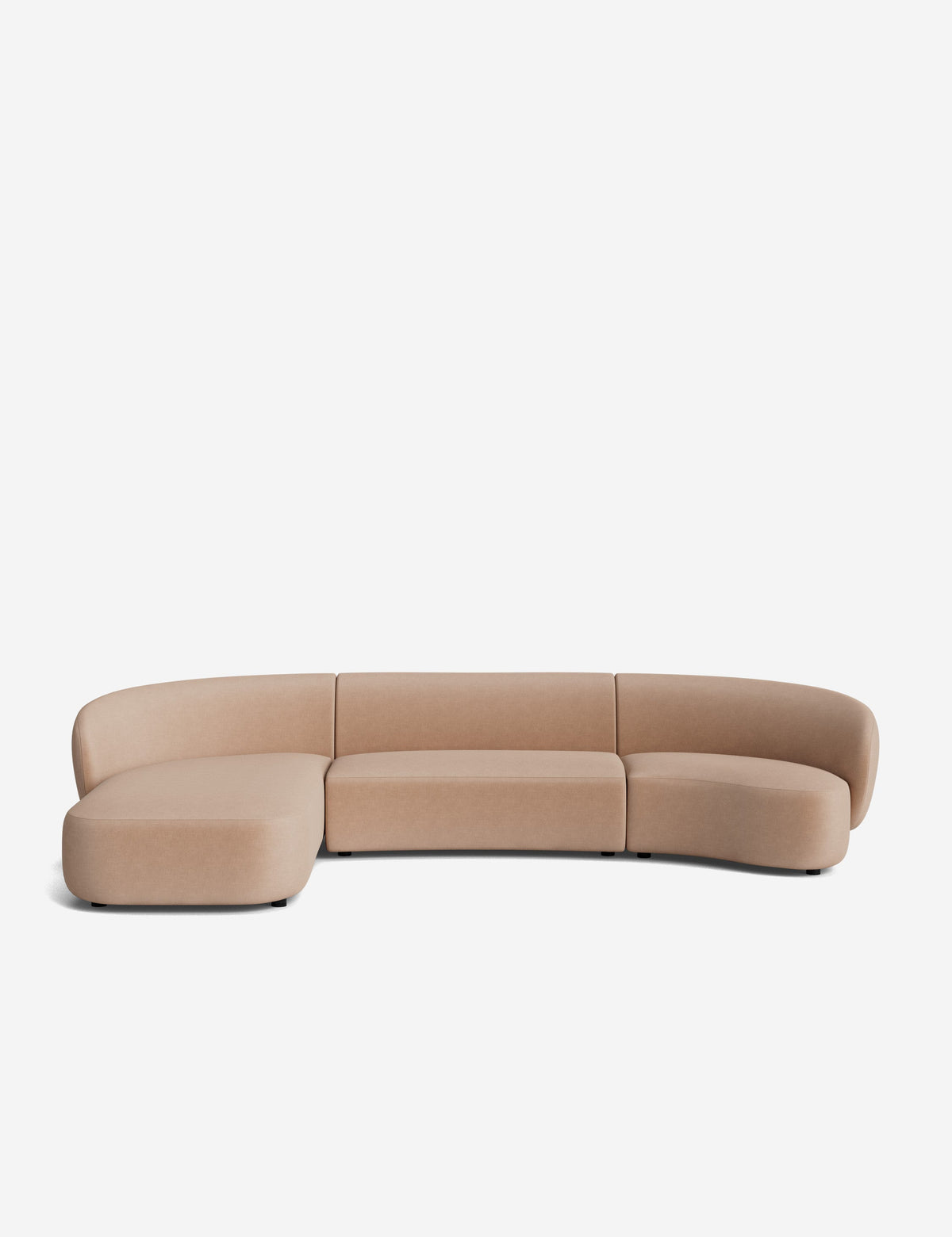 Claret Modular Chaise Sectional Sofa