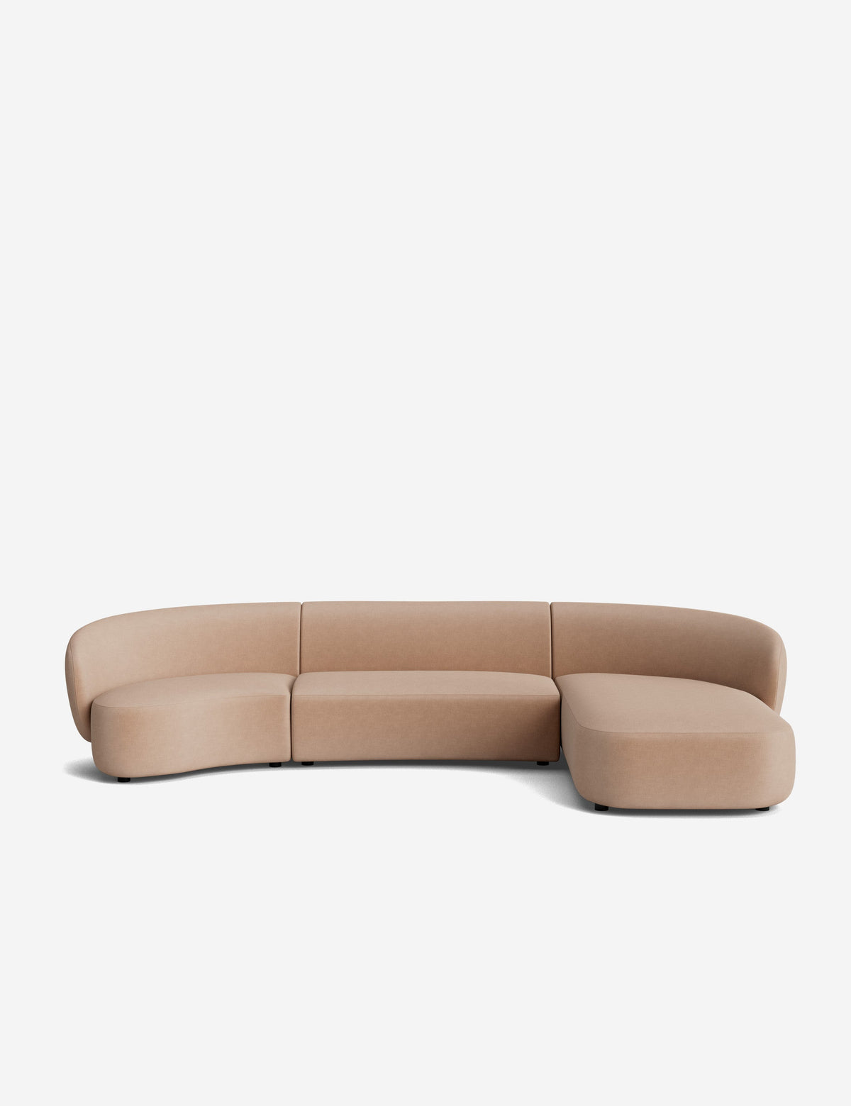 Claret Modular Chaise Sectional Sofa