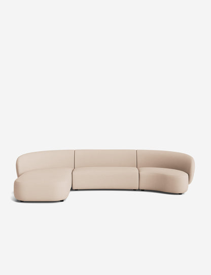 Claret Modular Chaise Sectional Sofa