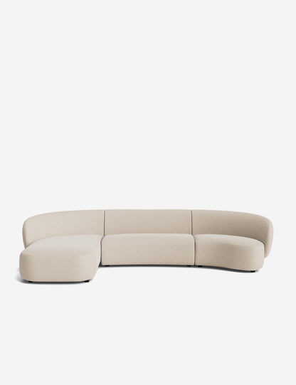 Claret Modular Chaise Sectional Sofa