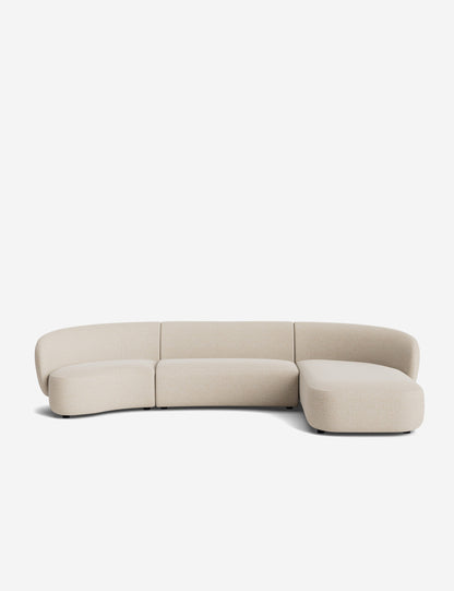 Claret Modular Chaise Sectional Sofa