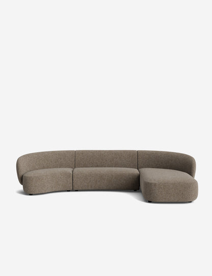 Claret Modular Chaise Sectional Sofa