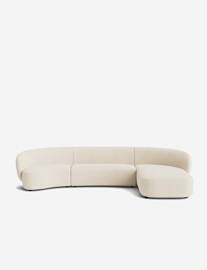Claret Modular Chaise Sectional Sofa