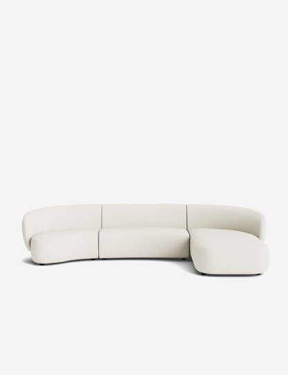 Claret Modular Chaise Sectional Sofa