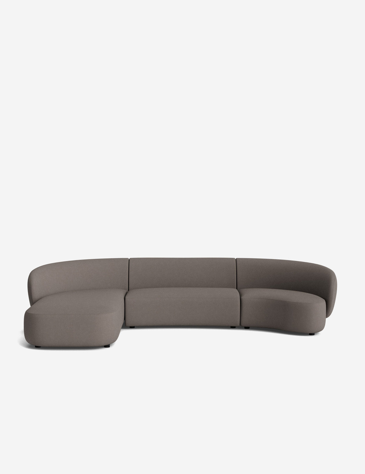 Claret Modular Chaise Sectional Sofa