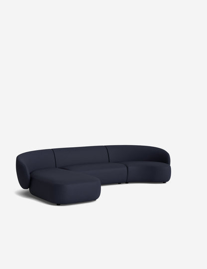 Claret Modular Chaise Sectional Sofa