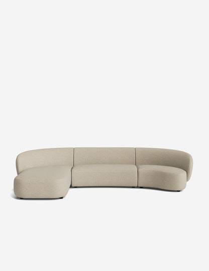 Claret Modular Chaise Sectional Sofa