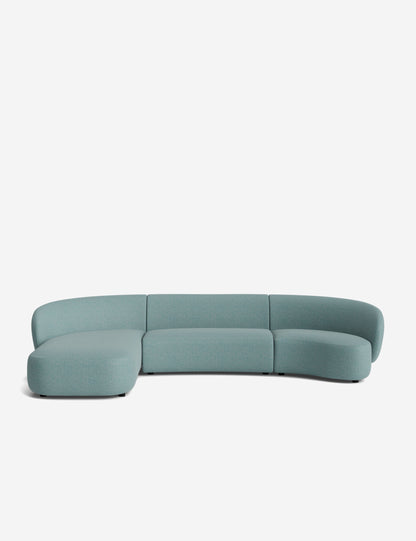 Claret Modular Chaise Sectional Sofa