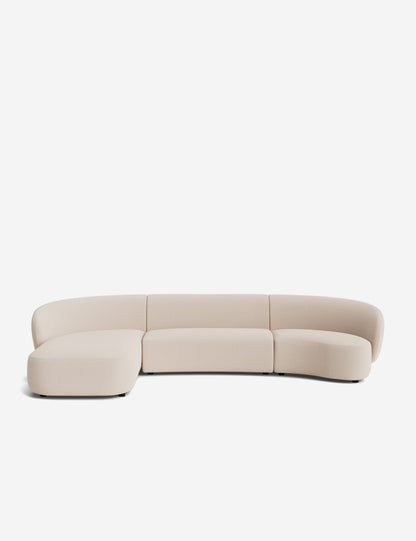 Claret Modular Chaise Sectional Sofa