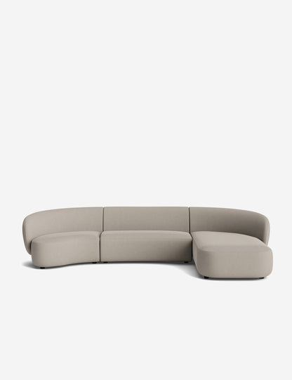 Claret Modular Chaise Sectional Sofa