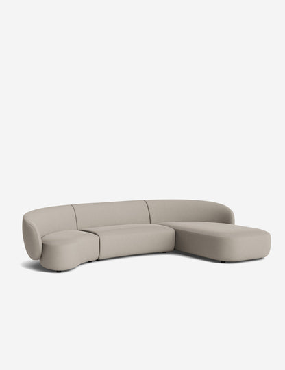 Claret Modular Chaise Sectional Sofa