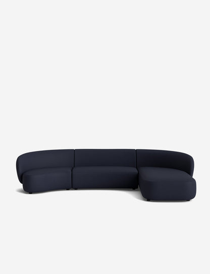 Claret Modular Chaise Sectional Sofa