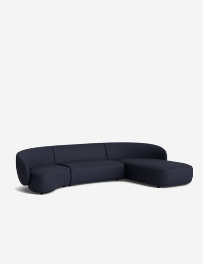Claret Modular Chaise Sectional Sofa