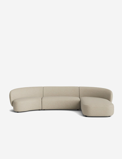 Claret Modular Chaise Sectional Sofa