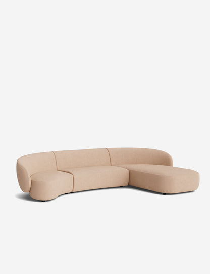 Claret Modular Chaise Sectional Sofa