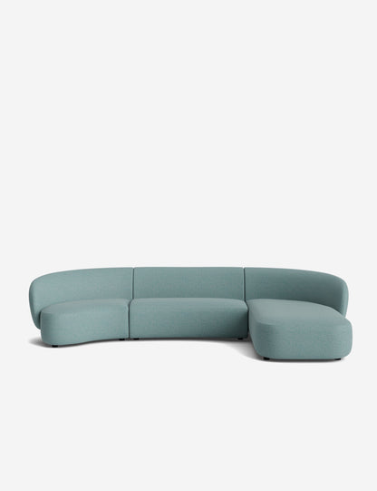 Claret Modular Chaise Sectional Sofa