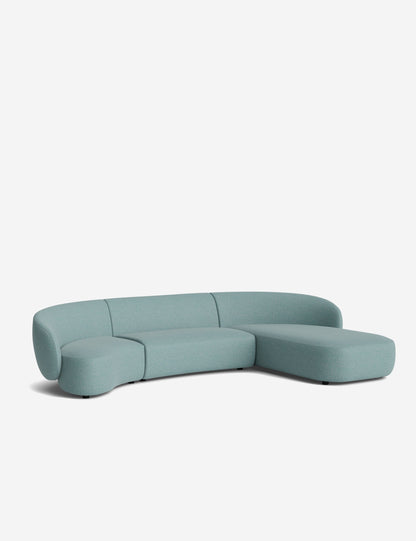 Claret Modular Chaise Sectional Sofa