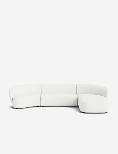 Claret Modular Chaise Sectional Sofa
