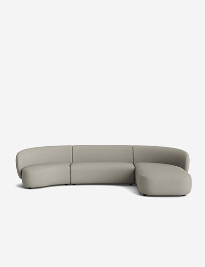 Claret Modular Chaise Sectional Sofa