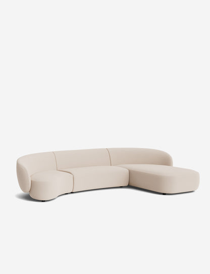 Claret Modular Chaise Sectional Sofa