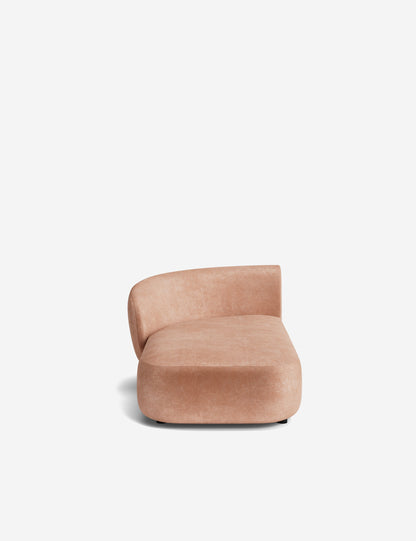 Claret Modular Left Chaise