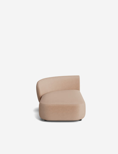 Claret Modular Left Chaise