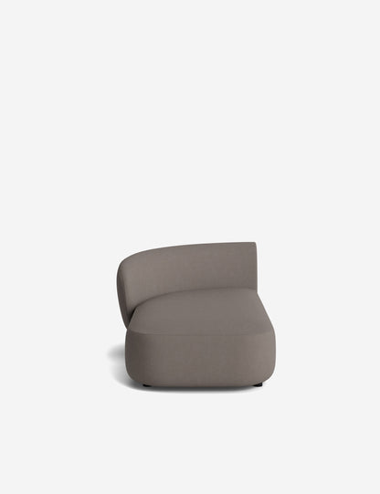 Claret Modular Left Chaise