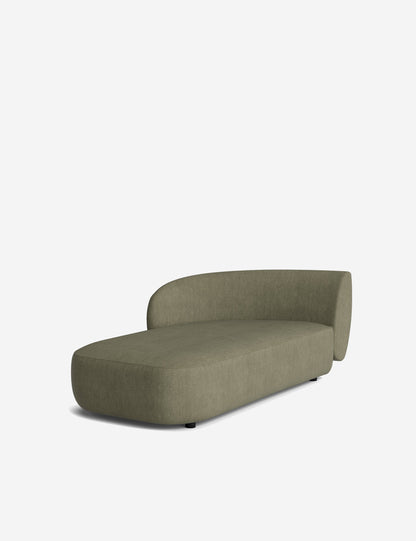 Claret Modular Left Chaise