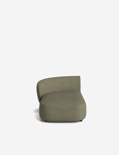 Claret Modular Left Chaise