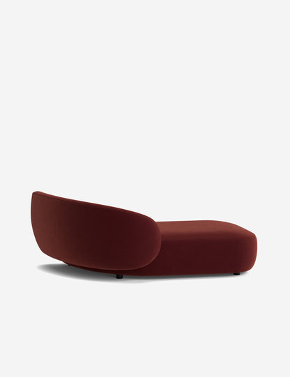 Claret Modular Left Chaise
