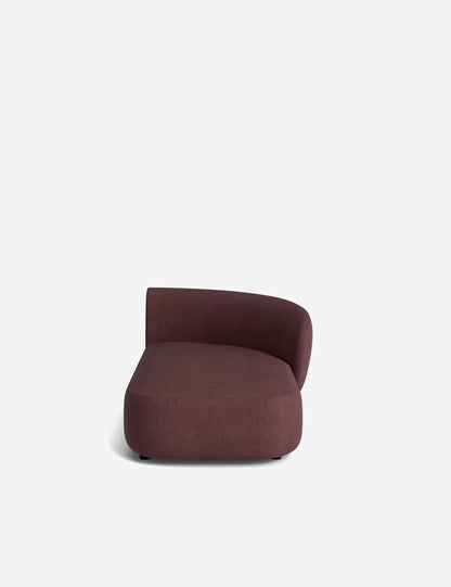 Claret Modular Right Chaise
