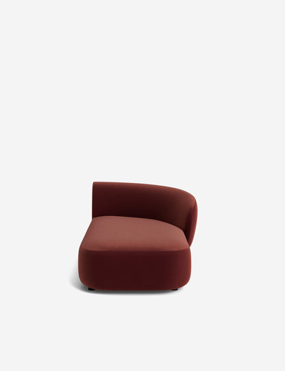 Claret Modular Right Chaise