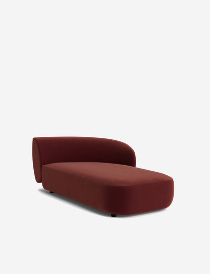 Claret Modular Right Chaise