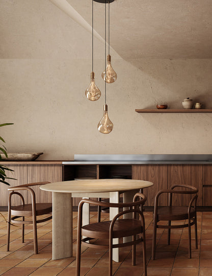 Triple Pendant Light with Voronoi II by Tala