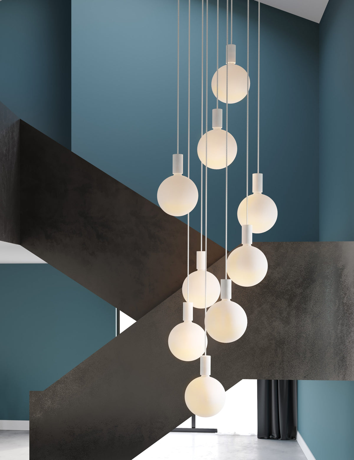 Alumina 9-Light Pendant Light by Tala