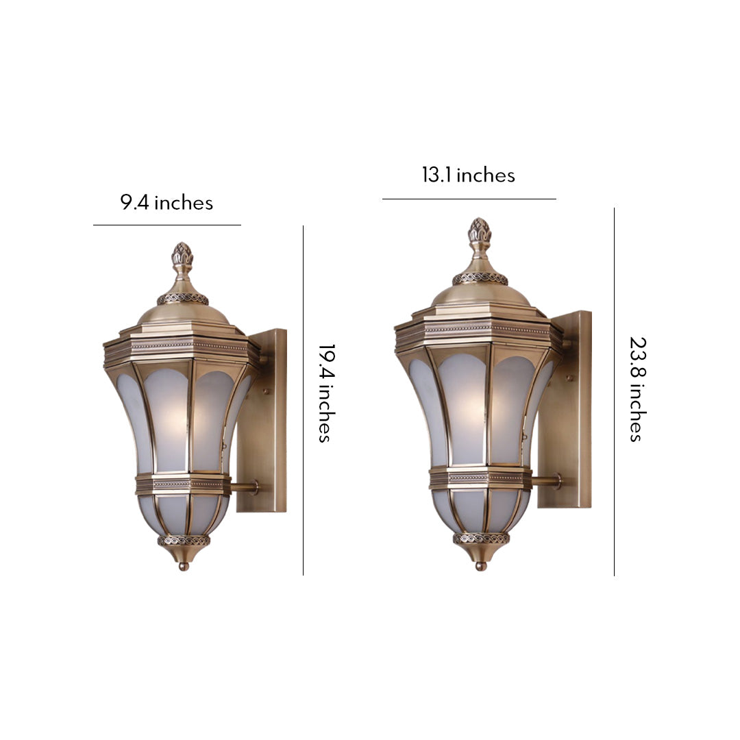 Vintage Style Wall Sconces American Outdoor Waterproof Lamp