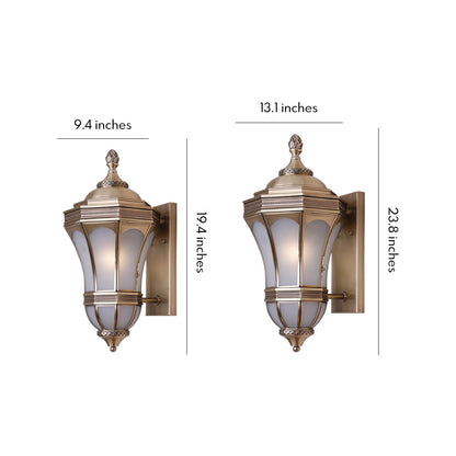 Vintage Style Wall Sconces American Outdoor Waterproof Lamp